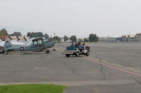  - Free Tram Rides on First Sunday's Aviation Museum of Santa Paula Open Hangars displays for visitors, or walk  - by Doug Robertson
