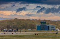  @ RAF Linton-on-Ouse Airport - A view of the newer tower at linton as seen from crash-gate 4 - by Steve Raper