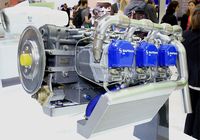  - Six-cylinder SMA engine SR 460, with power of over 300 hp, Paris-Le Bourget Air Show 2015 - by Yves-Q