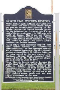  @ Mason City Municipal Airport - History of aviation in Iowa - by Glenn E. Chatfield