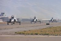  - German F-4s taxiing on Foxtrot for their flight back to Germany. - by Gerald Howard