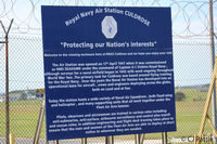  - Display sign at the visitor viewing area at RNAS Culdrose - by Clive Pattle