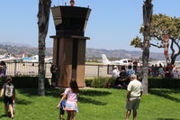  - Another view of CMA's Public View Park with miniature Control Tower with live pilot and ATC two-way audio also with rotating beacon and Wind Sock. - by Doug Robertson