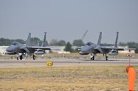  - F-15C fighters from the 122nd Fighter Sq. Bayou Militia,159th FW, NAS JRB New Orleans, Louisiana ANG on RWY 10R. - by Gerald Howard
