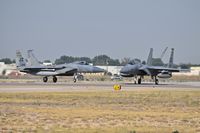  - F-15C fighters from the 122nd Fighter Sq. Bayou Militia,159th FW, NAS JRB New Orleans, Louisiana ANG on RWY 10R. - by Gerald Howard