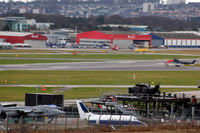  - Airport view - Fire training area in the foreground with BAe Jetstream T.2 and Sepecat Jaguar on show. - by Clive Pattle