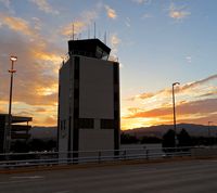  - Old FAA tower at sunrise. - by Gerald Howard