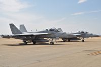  - Two EA-18G from VAQ-139 :Cougars, NAS Whidbey Island, WA parked on the north GA ramp. - by Gerald Howard