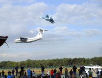  @ Kleine Brogel Air Base Airport - Ilyushin Il-76 and Sukhoi Su-27 of the Ukrainian Air Force flypast at the 2018 BAFD Spottersday at Kleine Brogel airbase - by Ingo Warnecke