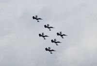  @ Kleine Brogel Air Base Airport - Breitling Jet Team display with 6 Aero L-39 at the 2018 BAFD Spottersday at Kleine Brogel airbase - by Ingo Warnecke