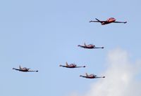  @ Kleine Brogel Air Base Airport - Belgian AF display with 4 SF.260 and veteran Fouga Magister at the 2018 BAFD Spottersday at Kleine Brogel airbase - by Ingo Warnecke