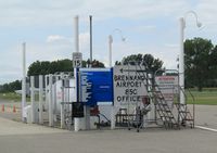  - Fuel depot at a very friendly small strip near Oshkosh. Thanks for great but brief visit. - by magnaman