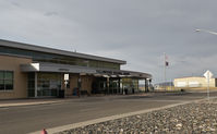  - Passenger terminal of Yellowstone Regional Airport, Cody WY - by Jack Poelstra