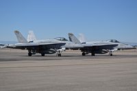  - Two F/A-18C from VMFA-323 “Death Rattlers, 3rd MAW, MAG-11, MCAS Miramar. - by Gerald Howard
