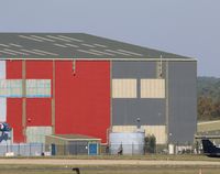  - The Large hanger at Bournemouth previously used to store the 747'8 BBJVQ-BSK being painted for the new owners GAMA Aviation.  - by Frazer1997
