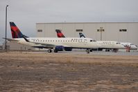  - Embraer aircraft fresh from the factory at Skywest for final checks. - by Gerald Howard