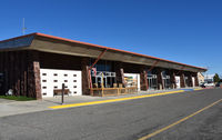  - Passenger terminal of Yellowstone airport, West Yellowstone MT - by Jack Poelstra