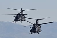  - Two MH-47G departing BOI.  U.S. Army 160th Special Operations Aviation Regiment (SOAR)
“Night Stalkers” 4th BN, Joint Base Lewis-McChord, WA.
 - by Gerald Howard