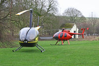  - G-TGTT and G-HKHW at a private site before our flight to North Coates - by Chris Hall