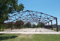  @ Old Kingsbury Aerodrome Airport - the new hangar of the Pioneer Flight Museum under construction at the Old Kingsbury Aerodrome, Kingsbury TX - by Ingo Warnecke