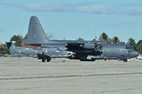  - A US Air Force Pilatus U-28 and an MC-130W parked on the Idaho ANG ramp. - by Gerald Howard