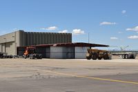  @ Boise Air Terminal/gowen Fld Airport - One half of hangars left at original location during move. - by Gerald Howard