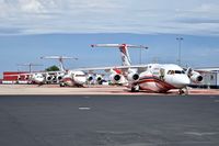  - Three jet water tankers parked on the NIFC ramp. - by Gerald Howard