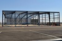  @ Boise Air Terminal/gowen Fld Airport - Work on new hangar now has one side up. - by Gerald Howard