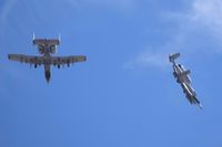  - Two A-10Cs from the Idaho ANG making the break for downwind RWY 10R. - by Gerald Howard