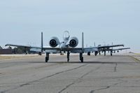  @ Boise Air Terminal/gowen Fld Airport - Stuck behind a group of A-10Cs taxing on Bravo. 190th Fighter Sq., 124 Fighter Wing, Idaho ANG. - by Gerald Howard