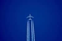  @ Boise Air Terminal/gowen Fld Airport - Daily we get aircraft flying non stop from Europe to LAX flying over BOI. - by Gerald Howard