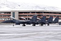  @ Boise Air Terminal/gowen Fld Airport - 4 of 7 F-15Es from the 391st Fighter Sq., 366th Fighter Wing from Mountain Home AFB, ID parked on the north GA ramp. - by Gerald Howard