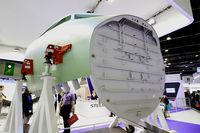  - Nose fuselage of Airbus A350-900 XWB, Paris-Le Bourget (LFPB-LBG) Aerosalon - by Yves-Q