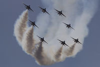  - Republic of Korea , Air Force, Golden Eagles, performing over Seoul Air Base during Seoul ADEX 2019 Edition. - by Roberto Cassar