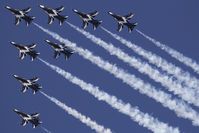  - Republic of Korea , Air Force, Golden Eagles, performing over Seoul Air Base during Seoul ADEX 2019 Edition. - by Roberto Cassar