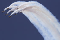  - Republic of Korea , Air Force, Golden Eagles, performing over Seoul Air Base during Seoul ADEX 2019 Edition. - by Roberto Cassar