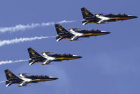  - Republic of Korea , Air Force, Golden Eagles, performing over Seoul Air Base during Seoul ADEX 2019 Edition. - by Roberto Cassar