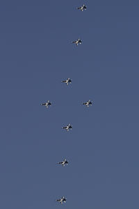  - Republic of Korea , Air Force, Golden Eagles, performing over Seoul Air Base during Seoul ADEX 2019 Edition. - by Roberto Cassar