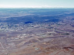  @ YPFT - ‘Airport Overview’ from Canberra Gliding Club Let L-13 Blanik VH-GCG Cn 025424 over Polo Flat YPFT (at Cooma NSW) on 30Mar1980. The Blanik ‘photo platform’ had been towed aloft by Canberra Gliding Club Piper PA-25-235 Pawnee B VH-MLS Cn 25-3809. - by Walnaus47
