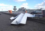  - sculpture of a paper plane on the viewing platform at Berlin-Tegel - by Ingo Warnecke