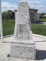  - memorial at Montelimar Ancone airfield commemorating: 1. the first flight of Roger Morin im Dptm Drome in May 1911; 2. first flights at the Ecole d'Istres; 3. Tour de France of Antonin Brocard on Deperdussin 1913; 4. founders of the Aeroclub de la Drome - by Ingo Warnecke