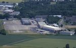  - aerial view of Bundespolizei (federal police) towers and hangars at the western end of Bonn-Hangelar airfield - by Ingo Warnecke