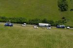  - aerial view of the Zeppelin support ground vehicles at Bonn-Hangelar airfield - by Ingo Warnecke