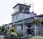  - airside view of terminal, tower and airfield restaurant at Koblenz-Winningen airfield - by Ingo Warnecke