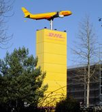  - Airbus A330 large scale model (ca 8x8 m) on pedestal at DHL headquarters at Köln/Bonn airport - by Ingo Warnecke