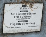  - plaque of Mr. EDAY ostrich skulpture at Strausberg airfield - by Ingo Warnecke