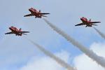 - Red Arrows at RAF Waddington - by Chris Hall