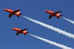  - Red Arrows at RAF Waddington - by Chris Hall