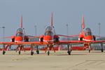  - Red Arrows at RAF Waddington - by Chris Hall