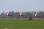  - Red Arrows at RAF Waddington - by Chris Hall